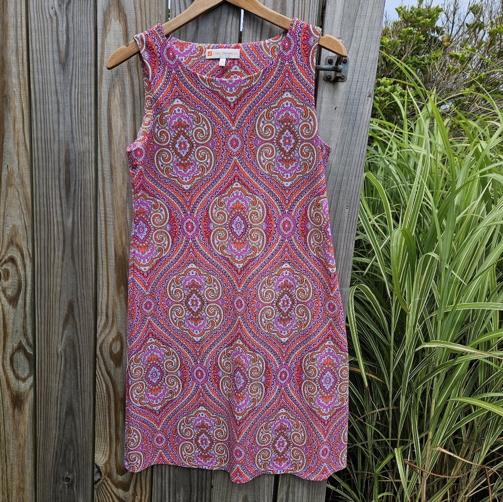 Jude Connally Pink Printed Dress - size medium